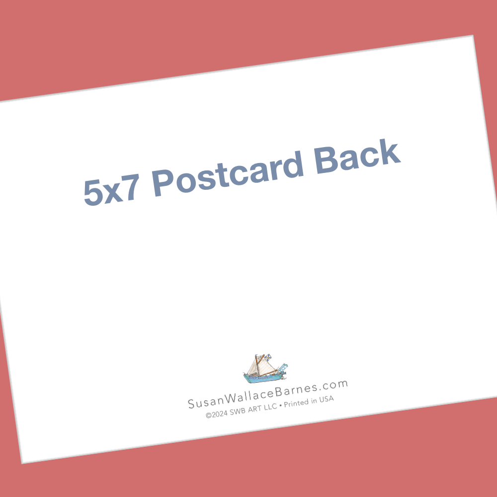 SANKATY KAYAK 5x7 Postcards with Envelopes - SET OF 10