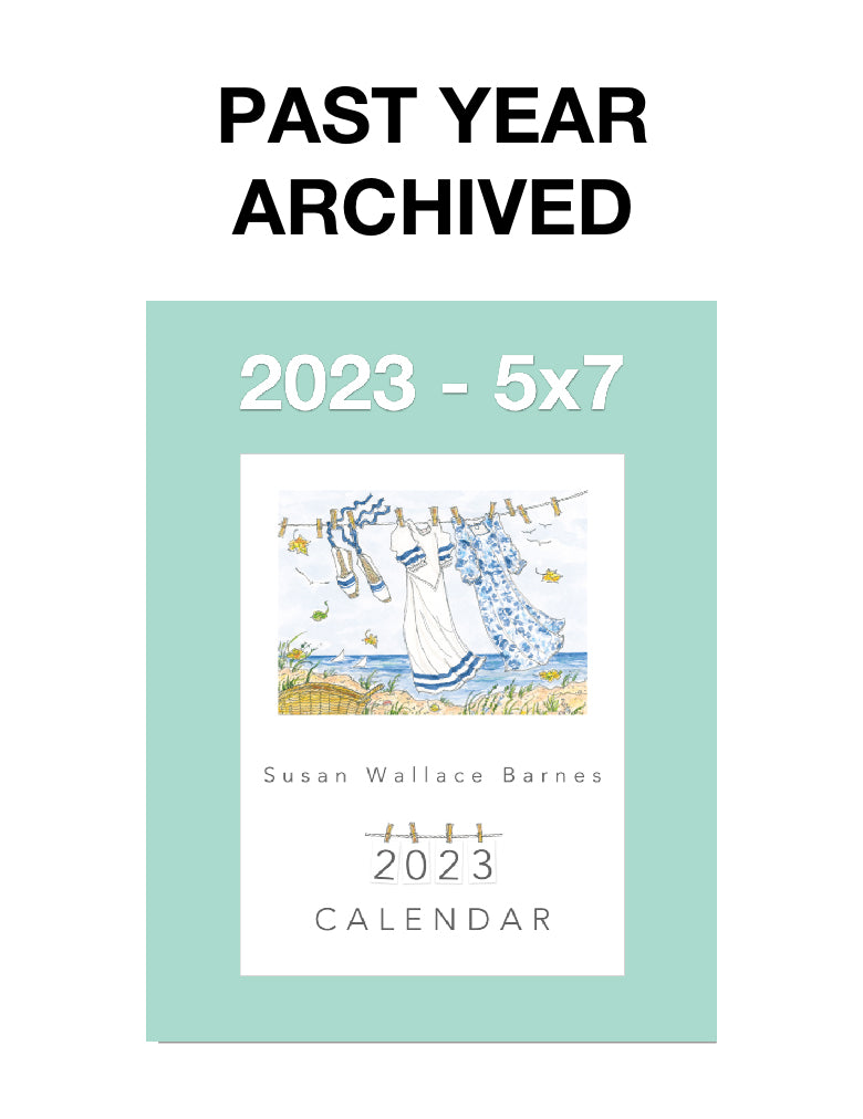 * 2023 * - 5 x 7 Susan Wallace Barnes 2023 Calendar