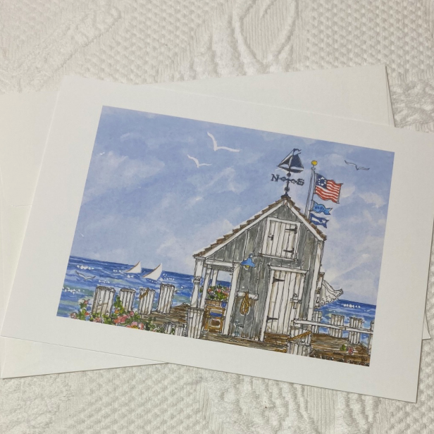MARTHA'S VINEYARD WHARF 5x7 Postcards with Envelopes - SET OF 10