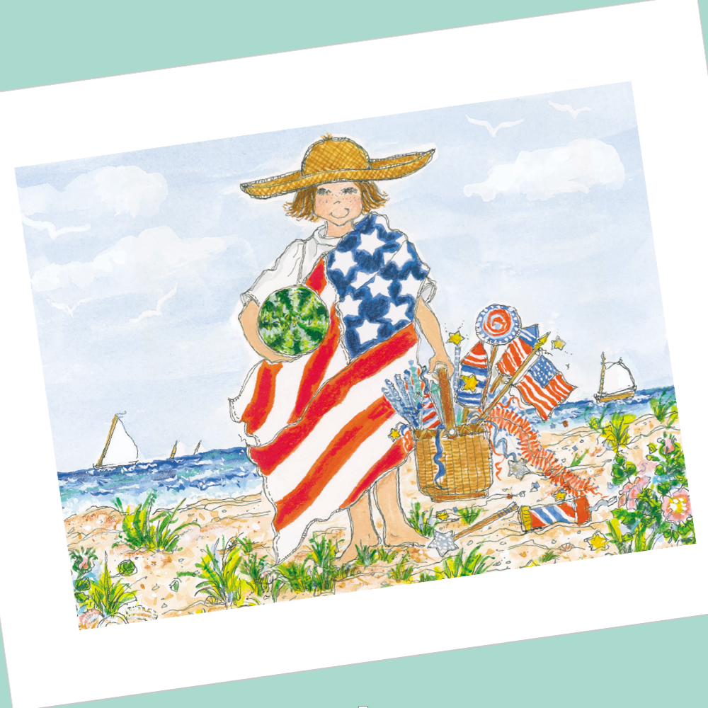 JULY 2023 4x5 Postcards with Envelopes - SET OF 10