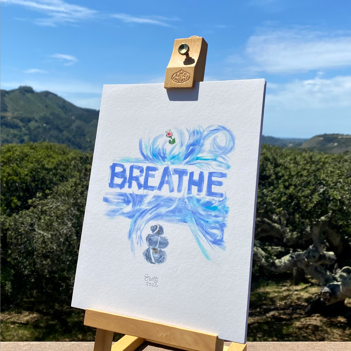 "BREATHE" Signed Giclée (Vertical)