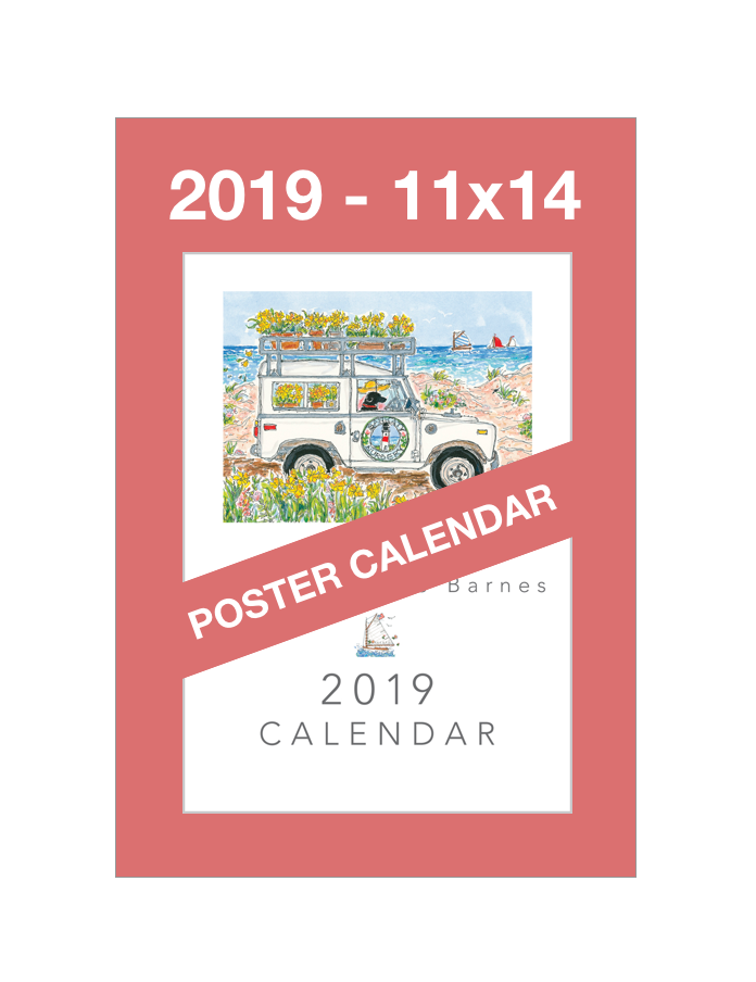 * 2019 * - 11 x 14 Susan Wallace Barnes 2019 * POSTER * Calendar
