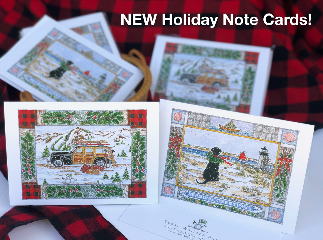Introducing the ALL NEW Holiday Note Cards from Susan Wallace Barnes!
