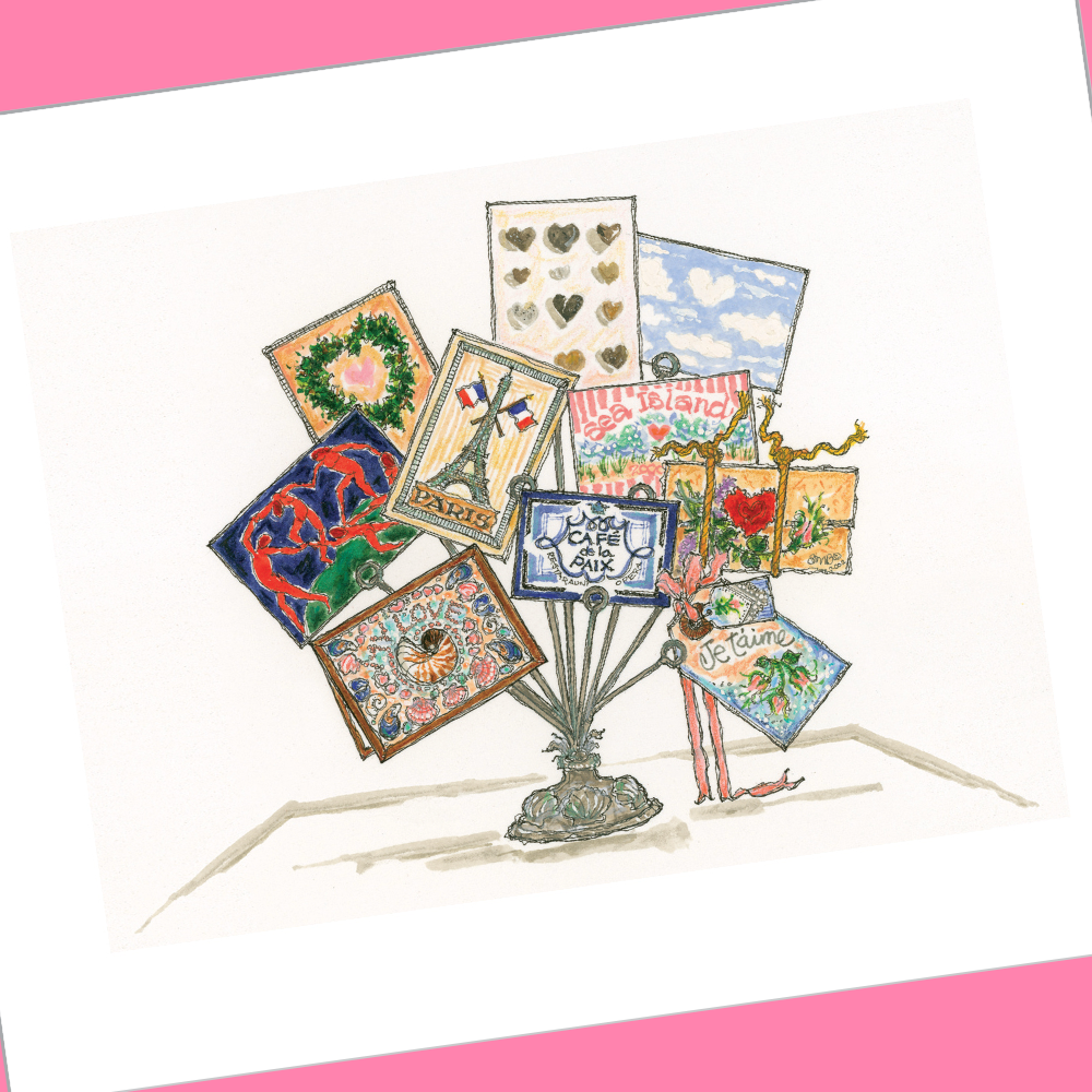 FEBRUARY 2026 4x5 INVITATION POSTCARDS with Envelopes - SET OF 12