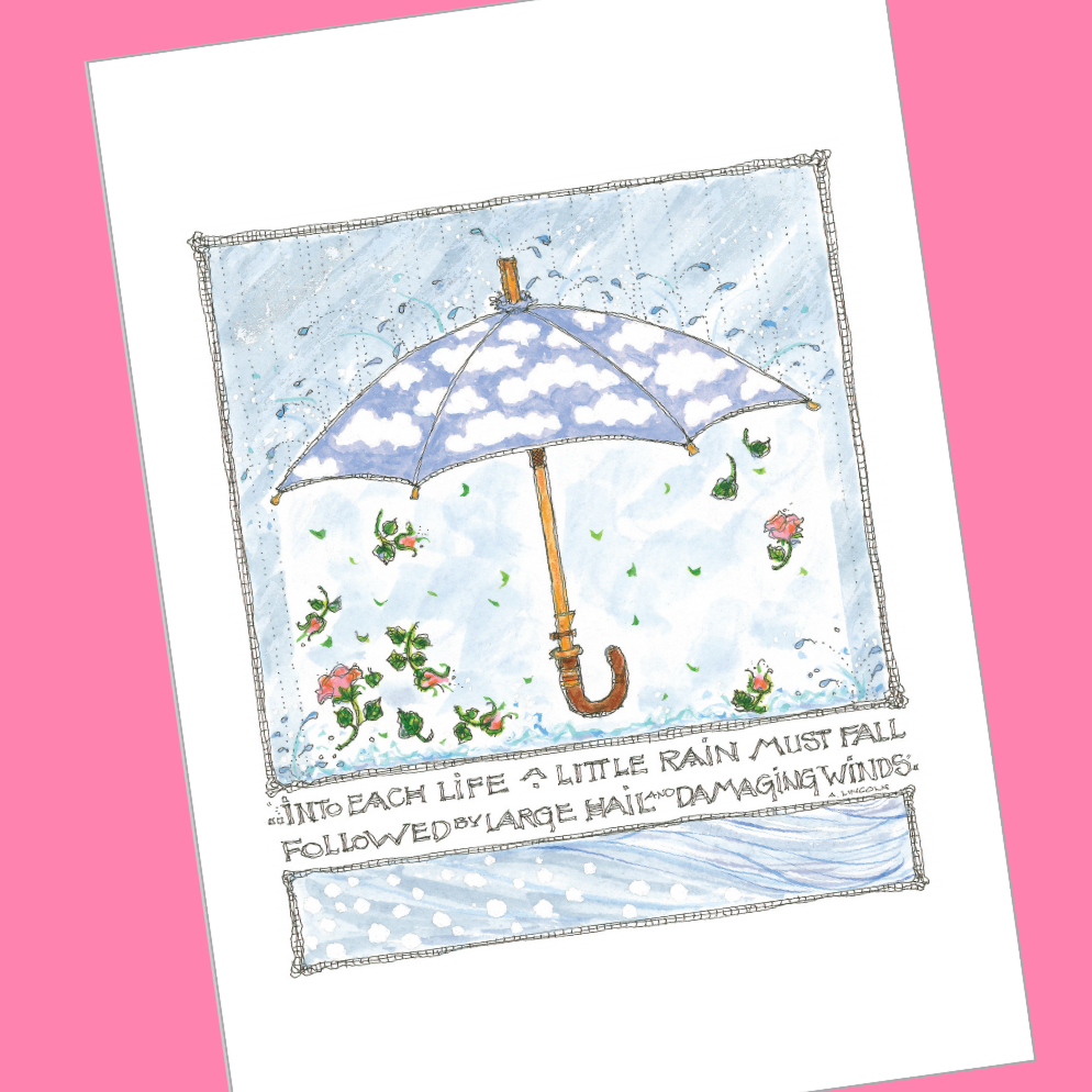 INTO EACH LIFE... (Umbrella) 5x7 Postcards with Envelopes - SET OF 10
