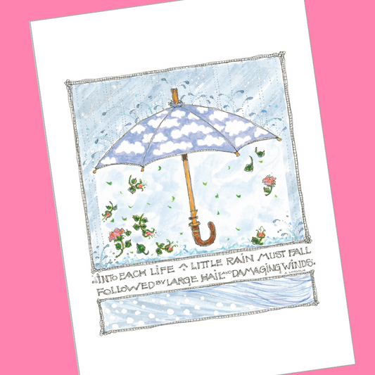 INTO EACH LIFE... (Umbrella) 5x7 Postcards with Envelopes - SET OF 10