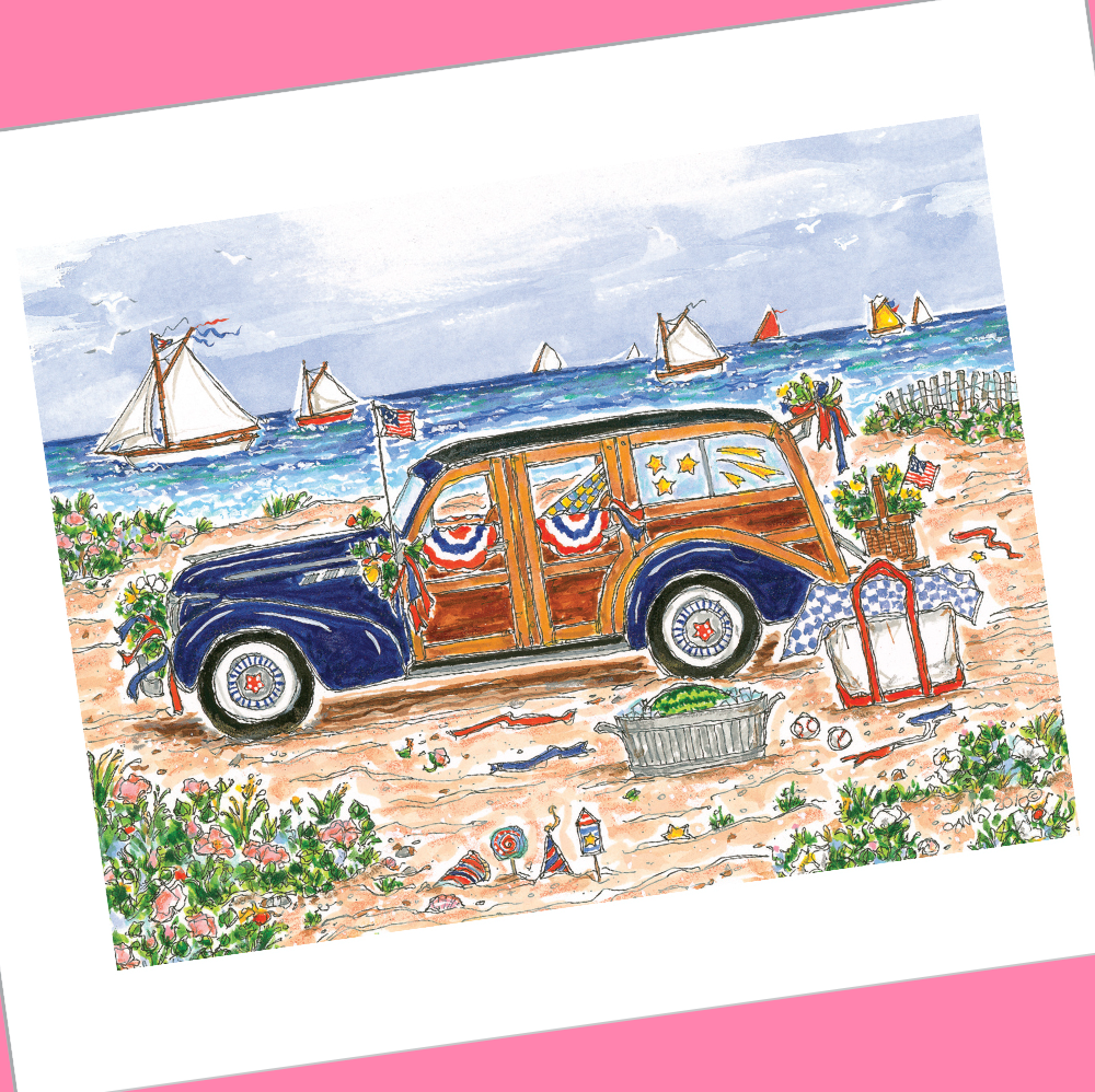 JULY 2026 4x5 INVITATION POSTCARDS with Envelopes - SET OF 12