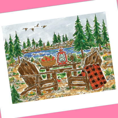 NOVEMBER 2026 4x5 INVITATION POSTCARDS with Envelopes - SET OF 12