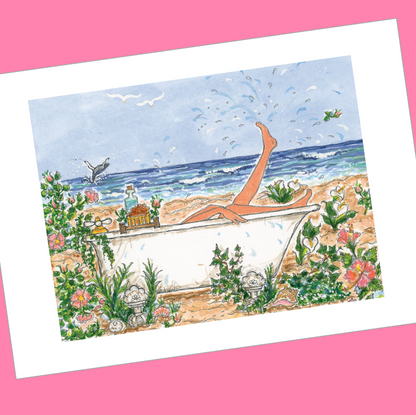 TUB BY-THE-SEA 5x7 Postcards with Envelopes - SET OF 10