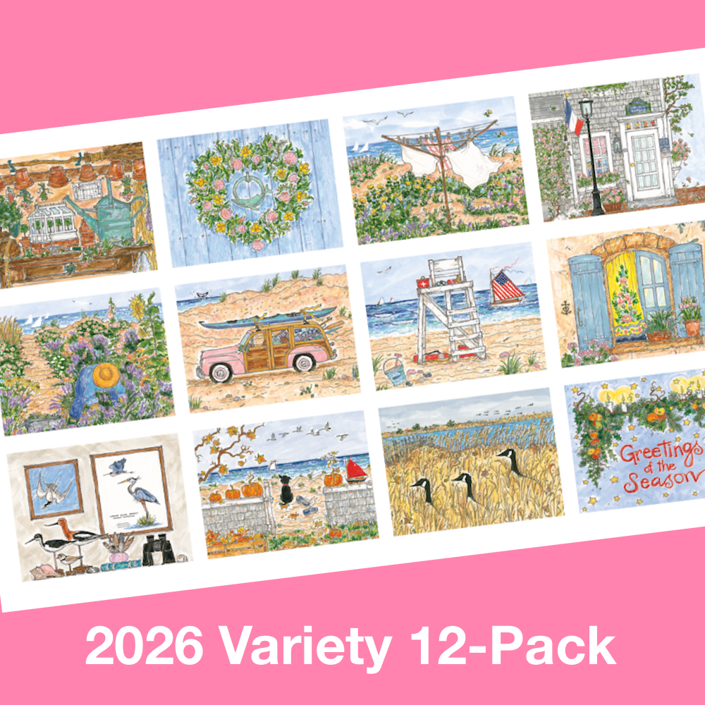 12 MONTHS COMPLETE SET of 2026 4x5 INVITATION POSTCARDS with Envelopes - SET OF 12