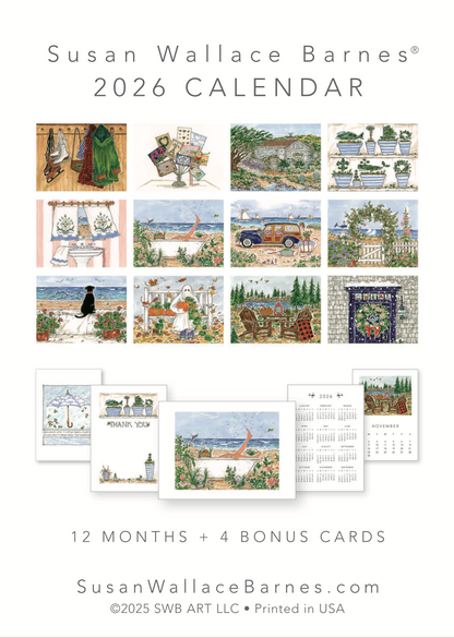 * 2026 * - 5 x 7 Susan Wallace Barnes 2026 Calendar