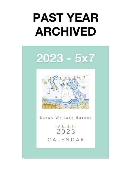 * 2023 * - 5 x 7 Susan Wallace Barnes 2023 Calendar