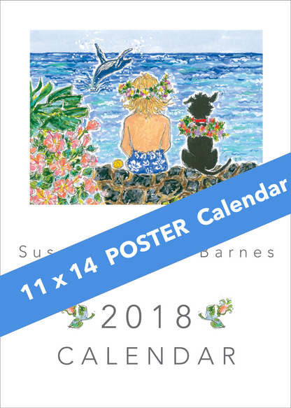 * 2018 * - 11 x 14 Susan Wallace Barnes 2018 * POSTER * Calendar
