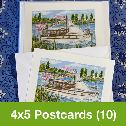 JUNE 2020 4x5 Postcards with Envelopes - SET OF 10