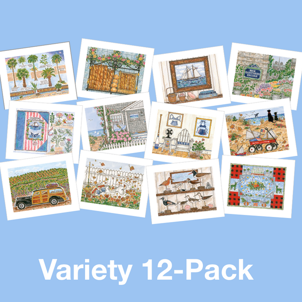 12 MONTHS COMPLETE SET of 2021 4x5 INVITATION POSTCARDS with Envelopes - SET OF 12