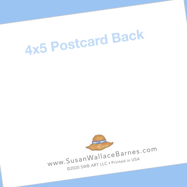 AUGUST 2021 4x5 Postcards with Envelopes - SET OF 10