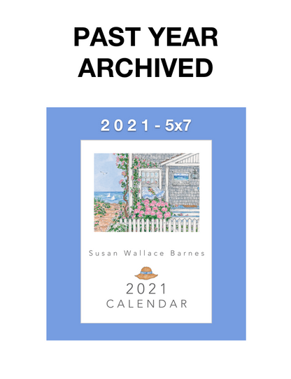 * 2021 * - 5 x 7 Susan Wallace Barnes 2021 Calendar