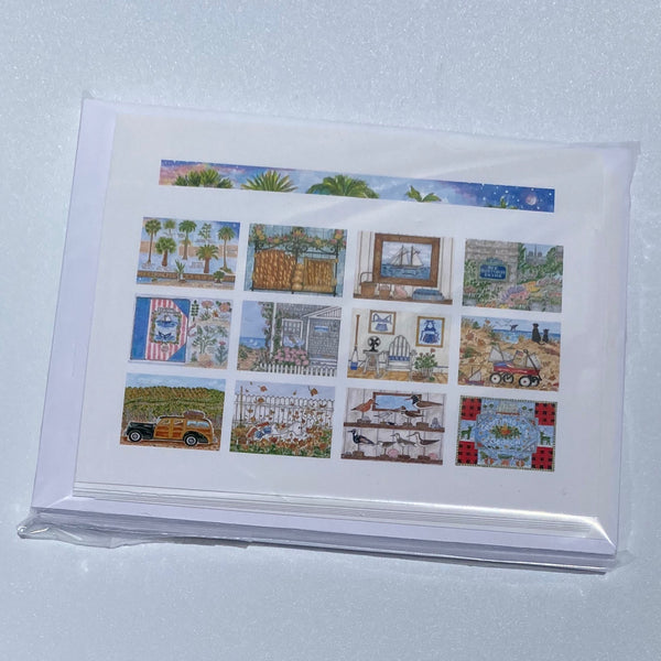 12 MONTHS COMPLETE SET of 2021 4x5 INVITATION POSTCARDS with Envelopes - SET OF 12