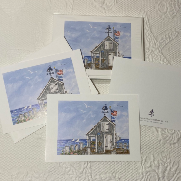 MARTHA'S VINEYARD WHARF 5x7 Postcards with Envelopes - SET OF 10