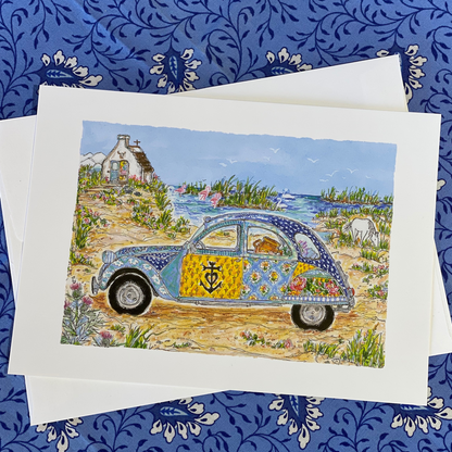 CAMARGUE CAR 5x7 Postcards with Envelopes - SET OF 10