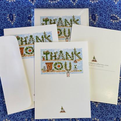 THANK YOU GARDEN 5x7 Postcards with Envelopes - SET OF 10
