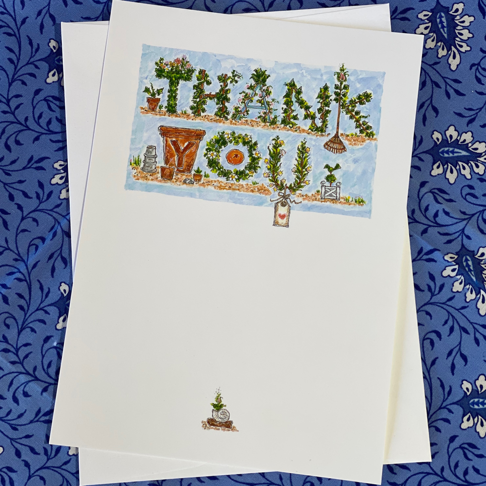 THANK YOU GARDEN 5x7 Postcards with Envelopes - SET OF 10