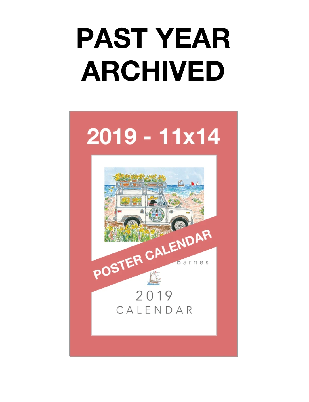 * 2019 * - 11 x 14 Susan Wallace Barnes 2019 * POSTER * Calendar