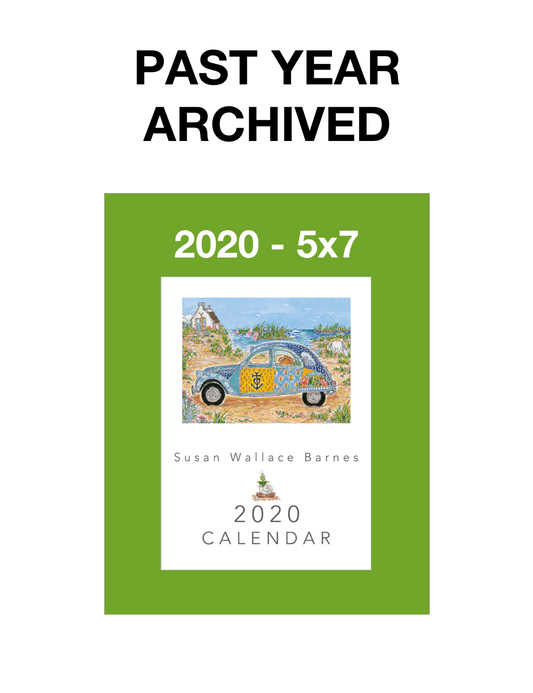 * 2020 * - 5 x 7  Susan Wallace Barnes 2020 Calendar