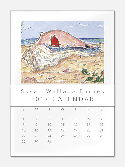 2017 -  5x7 Susan Wallace Barnes 2017 Calendar