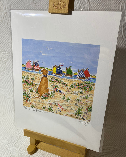 "Rainbow Fleet" (Yellow Dog) Signed Giclée (Vertical)