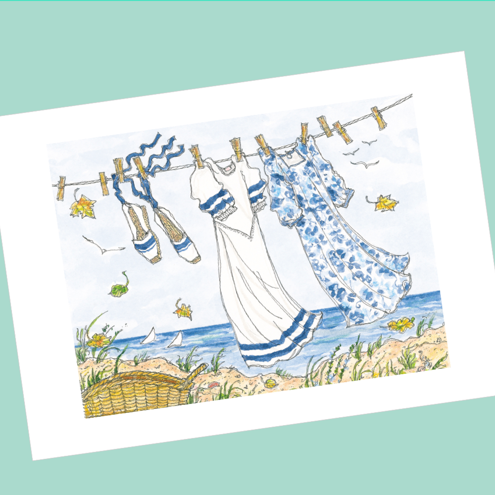 SOFT SUMMER BREEZE 5x7 Postcards with Envelopes - SET OF 10