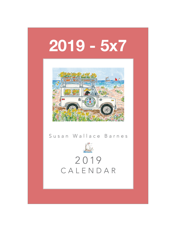 * 2019 * - 5 x 7 Susan Wallace Barnes 2019 Calendar