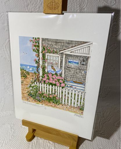 "Siasconset High Tide" Signed Giclée (Vertical)