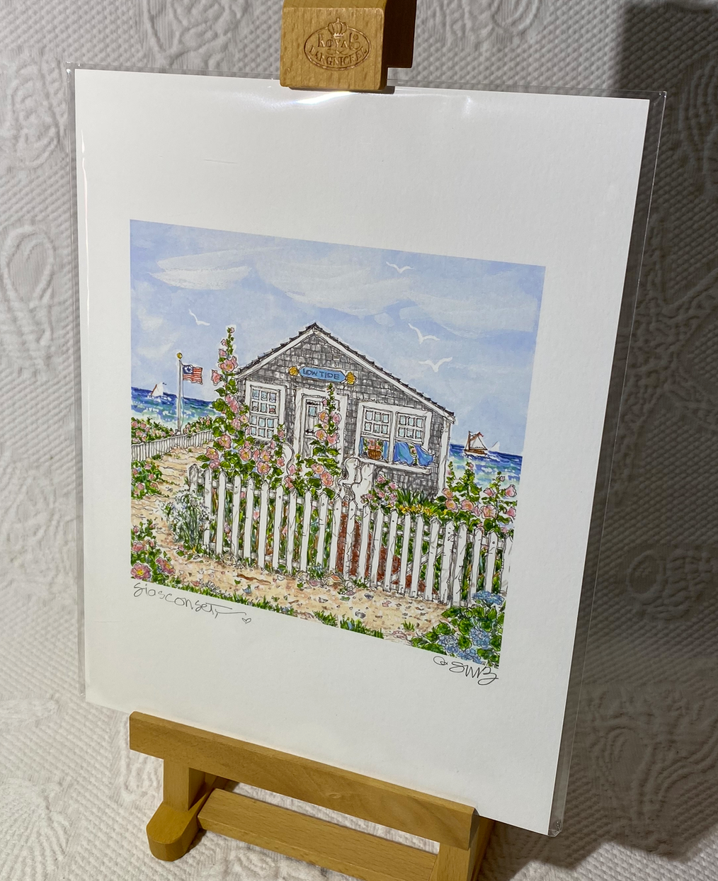 "Siasconset Low Tide" Signed Giclée (Vertical)