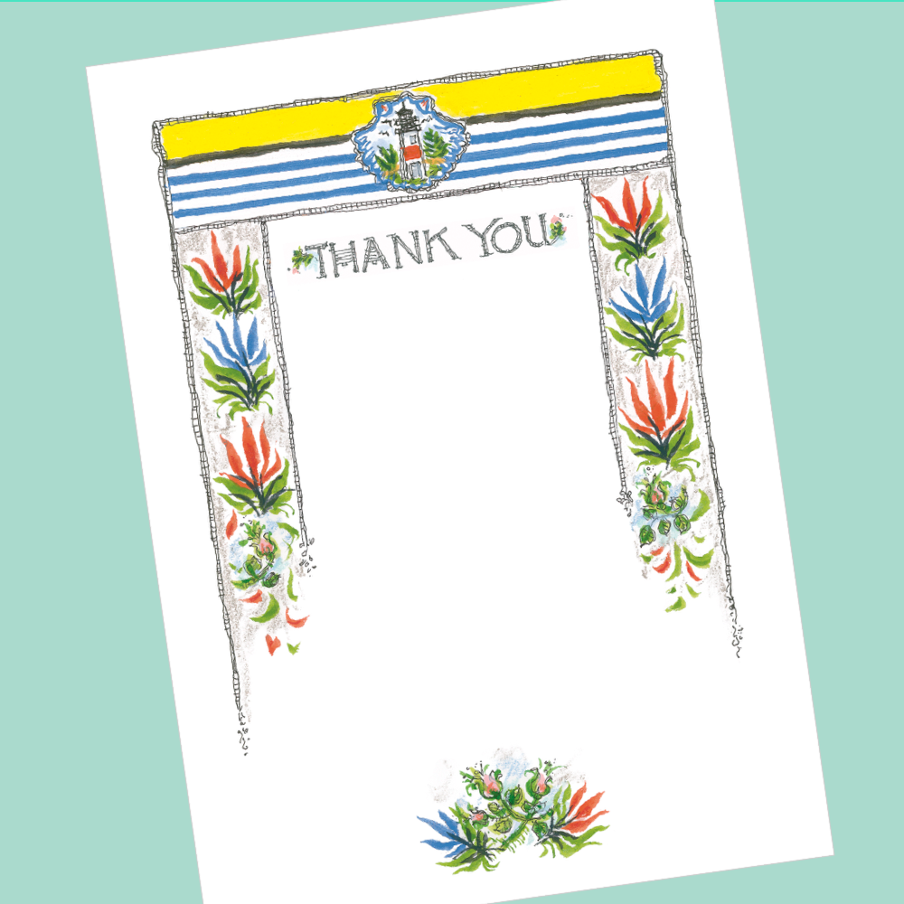 THANK YOU (Lighthouse Shell) 5x7 Postcards with Envelopes - SET OF 10