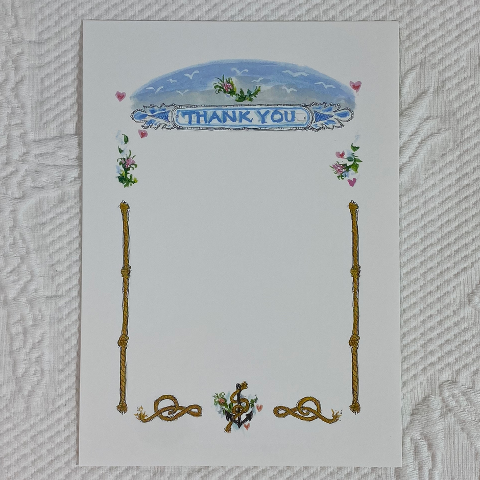 THANK YOU QUARTERBOARD 5x7 Postcards with Envelopes - SET OF 10