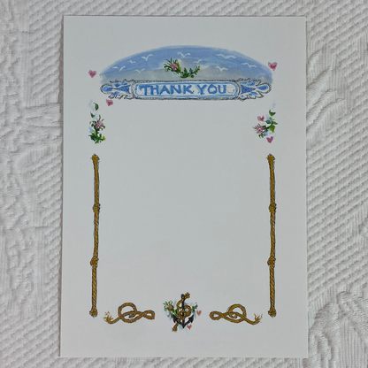 THANK YOU QUARTERBOARD 5x7 Postcards with Envelopes - SET OF 10