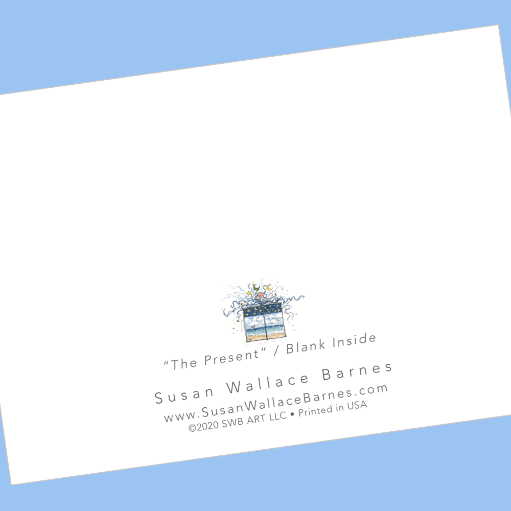 THE PRESENT Note Cards 5x7 with Envelopes - SET OF 10